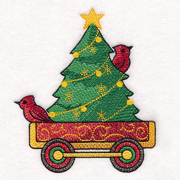 Storybook Christmas Train - Tree & Cardinal Car