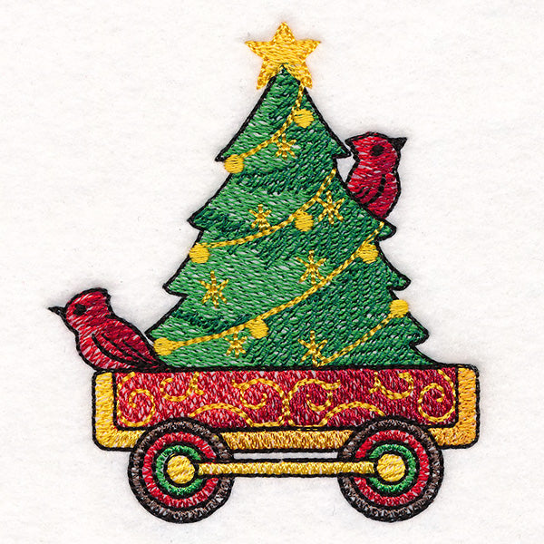 Storybook Christmas Train - Tree & Cardinal Car