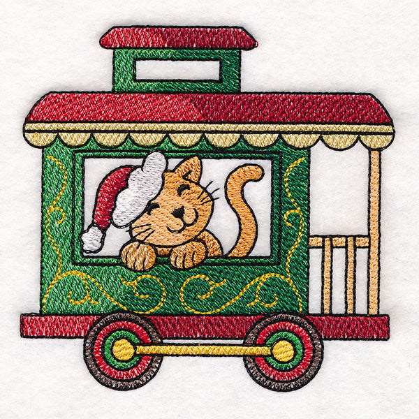 Storybook Christmas Train - Cat Caboose