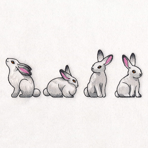Bunnies in Winter Border