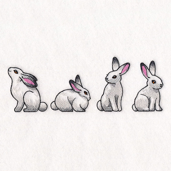 Bunnies in Winter Border