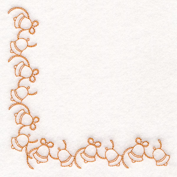 Delicate Christmas Corners - Bells
