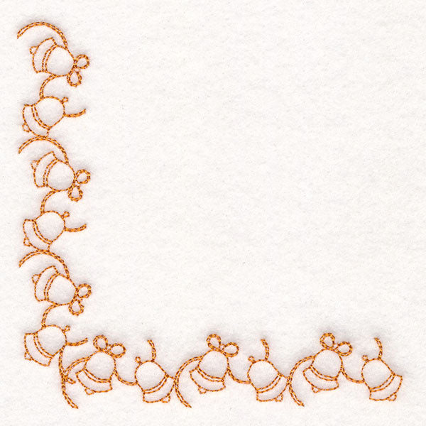 Delicate Christmas Corners - Bells