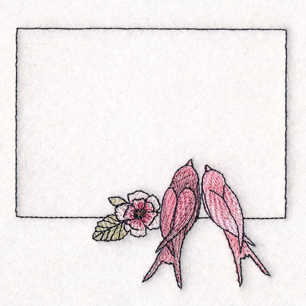 From the Heart Quilt Labels - Love Birds