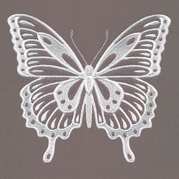 Floral Wreath & Butterfly Feature