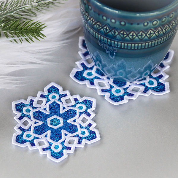 Frosted & Fancy Snowflakes - 6 (Lace)