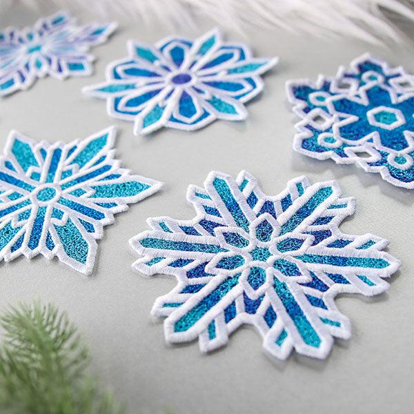 Frosted & Fancy Snowflakes - 2 (Lace)