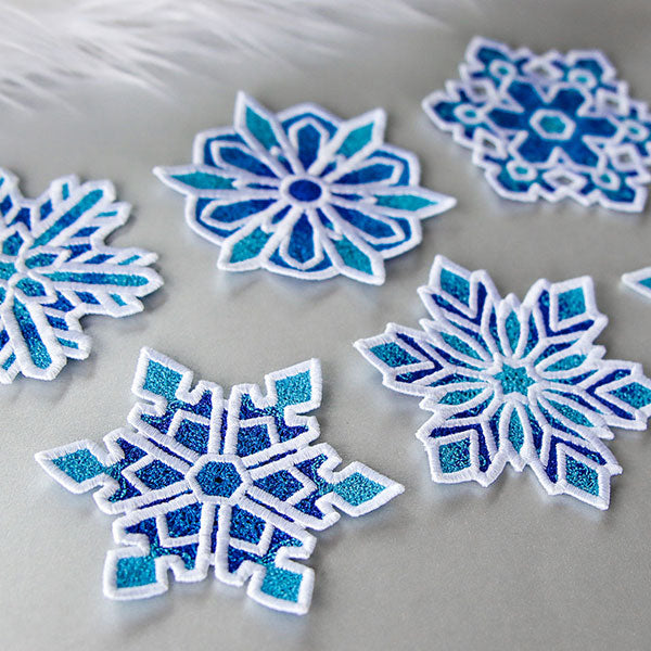 Frosted & Fancy Snowflakes - 1 (Lace)