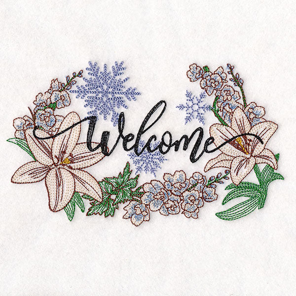 Winter Welcome with Flowers