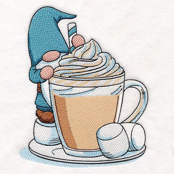 Sweet Winter Gnome with Hot Cocoa