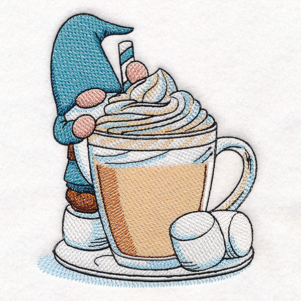 Sweet Winter Gnome with Hot Cocoa