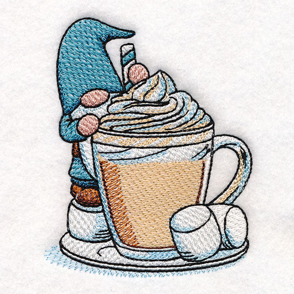 Sweet Winter Gnome with Hot Cocoa