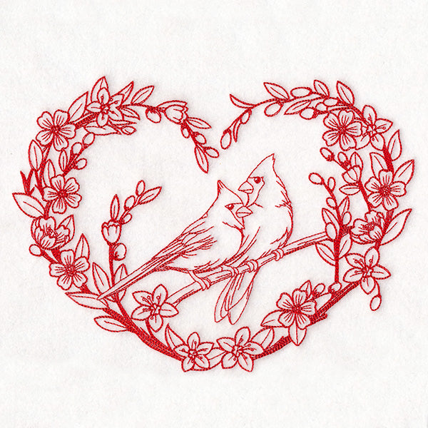 Very Tweet Cardinals Wreath (Vintage)