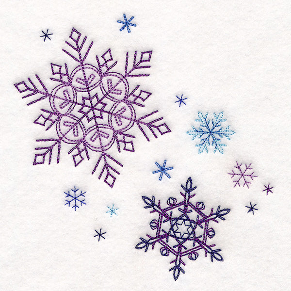 Delicate Snowflakes Corner