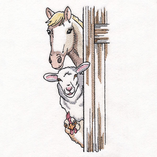 Peeking Farm Animal Pals Stack