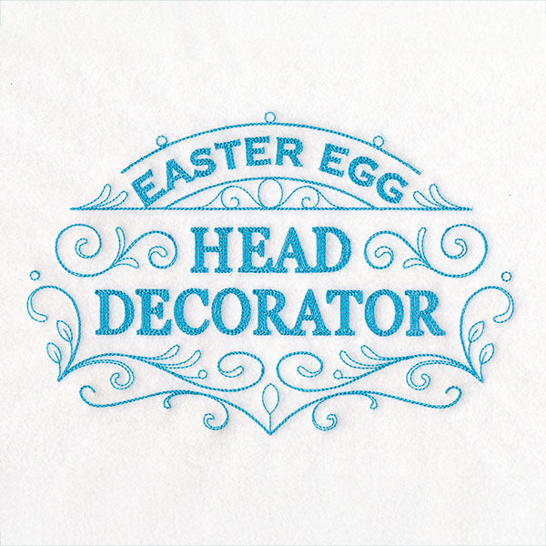 Easter Egg Head Decorator Sign