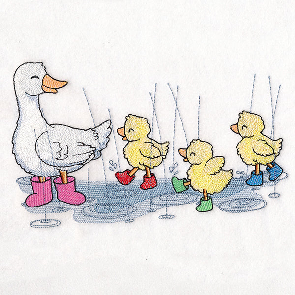 Splish Splash Duck Family