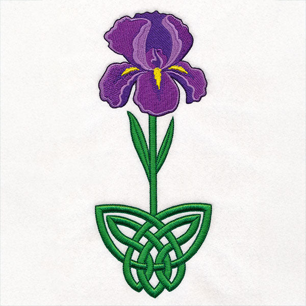 Celtic Knotwork Florals - Iris
