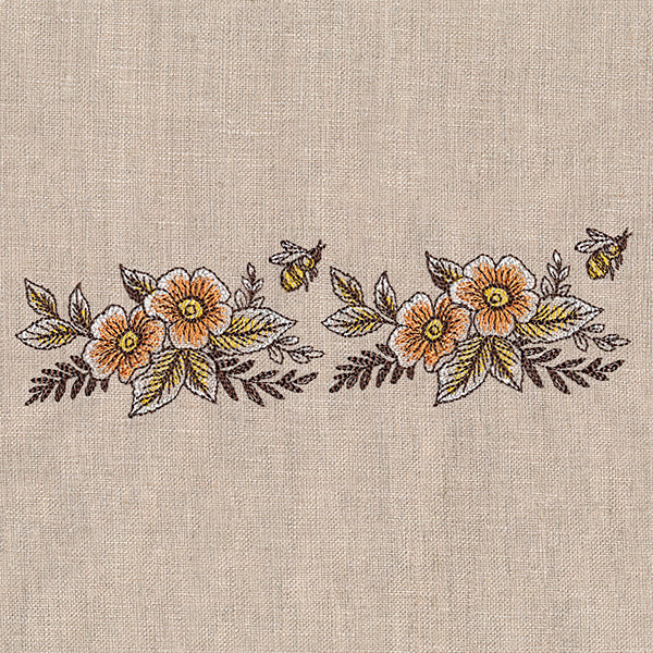 Rustic Elegance Bees & Blooms Border