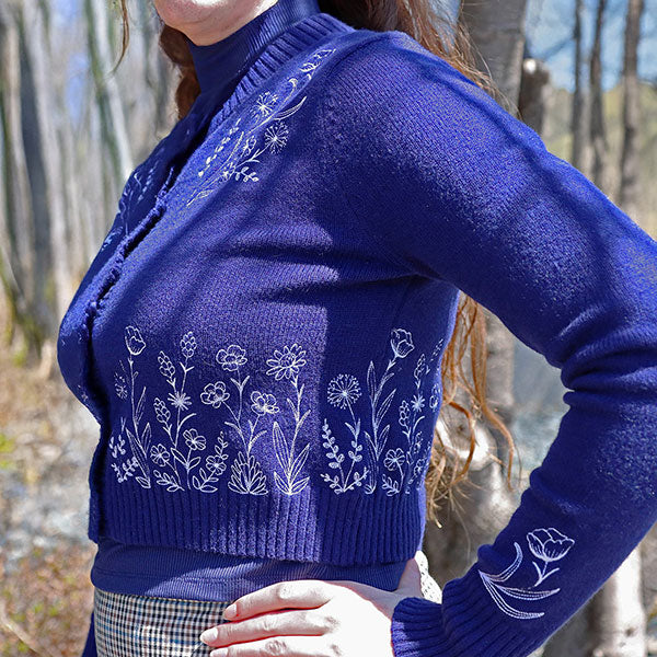 Delicate Wildflower Flourish (Whitework)