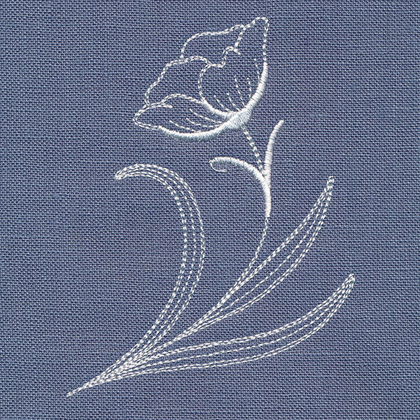 Delicate Wildflower Flourish (Whitework)
