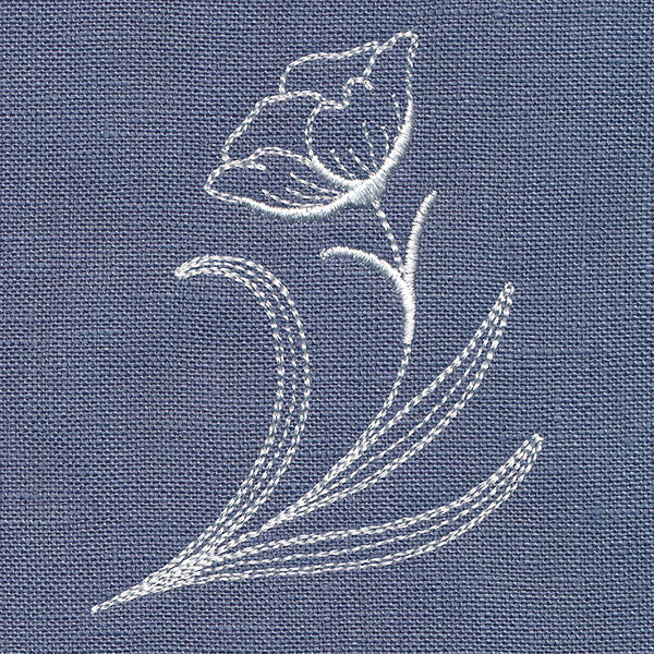 Delicate Wildflower Flourish (Whitework)