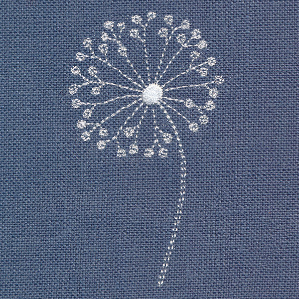 Delicate Dandelion Bloom (Whitework)