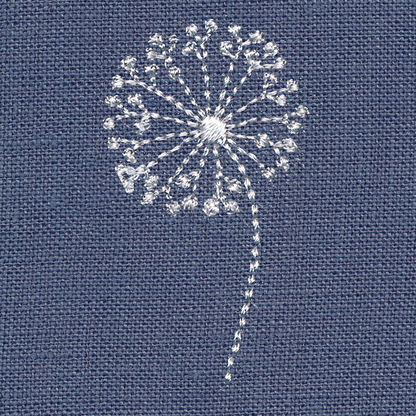 Delicate Dandelion Bloom (Whitework)