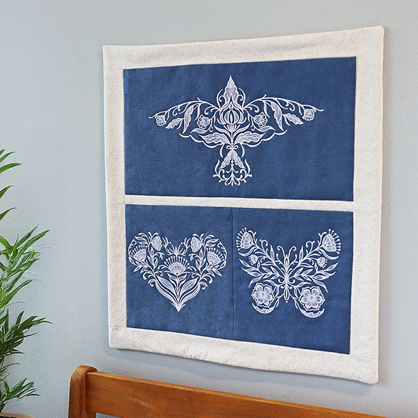 Exquisite Whitework Bird