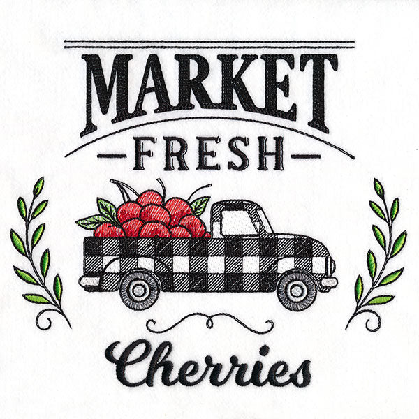 Market Fresh Retro Truck - Cherries