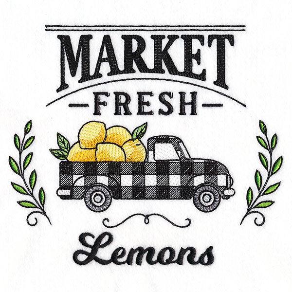 Market Fresh Retro Truck - Lemons