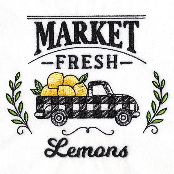 Market Fresh Retro Truck - Lemons