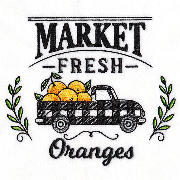 Market Fresh Retro Truck - Oranges