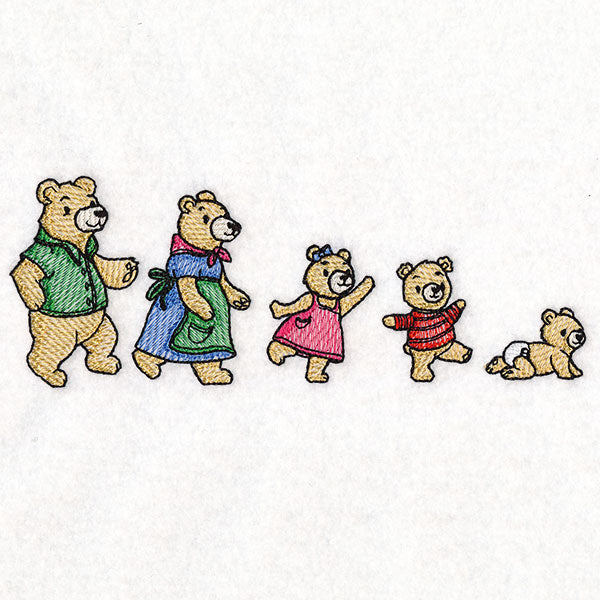 Marching Bear Family Border
