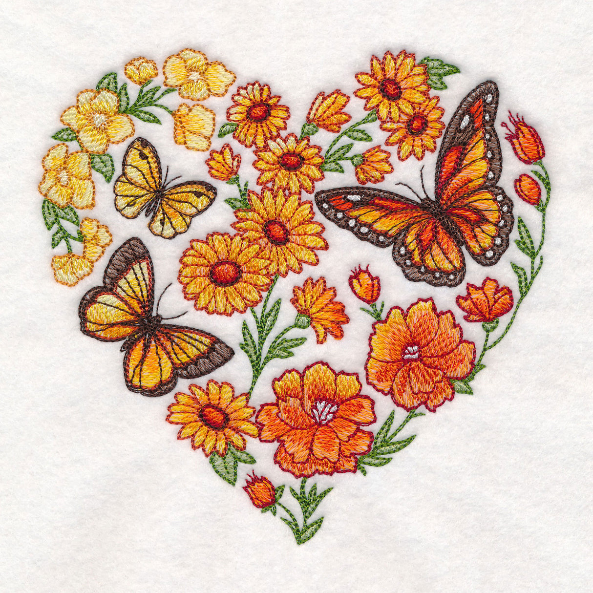 Butterfly Meadow Heart