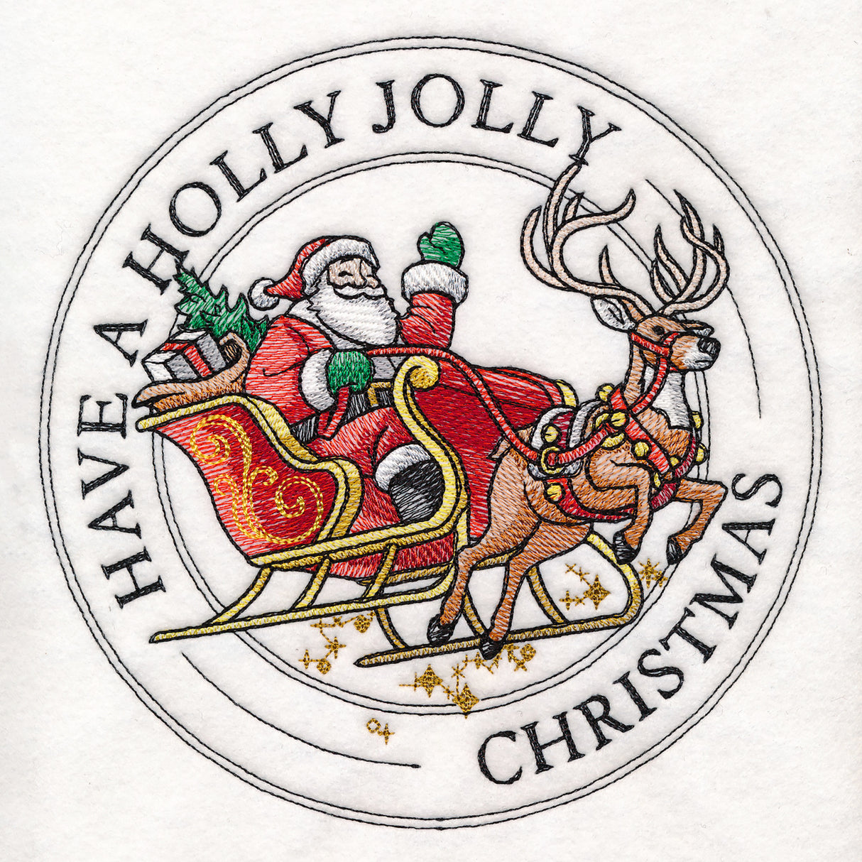 Holly Jolly Christmas Stamp
