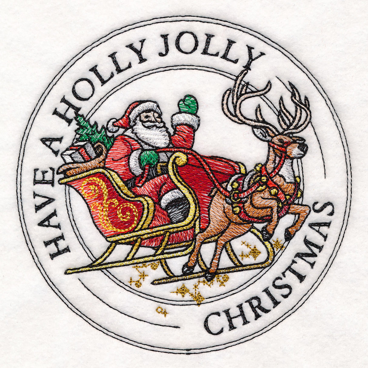 Holly Jolly Christmas Stamp