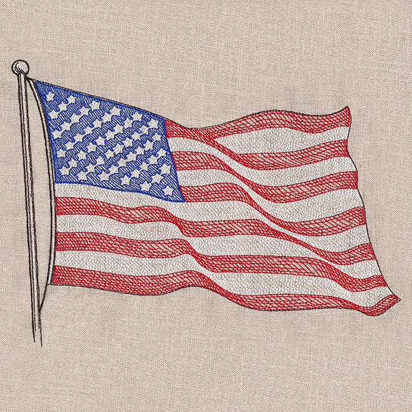 Waving American Flag