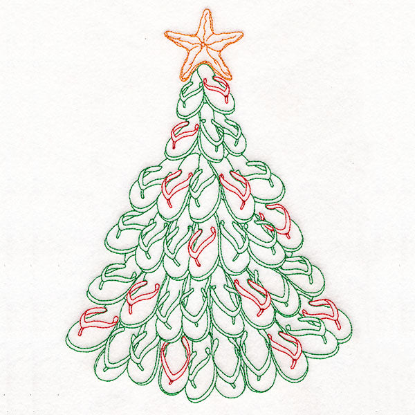 Tropical Flip-Flop Christmas Tree