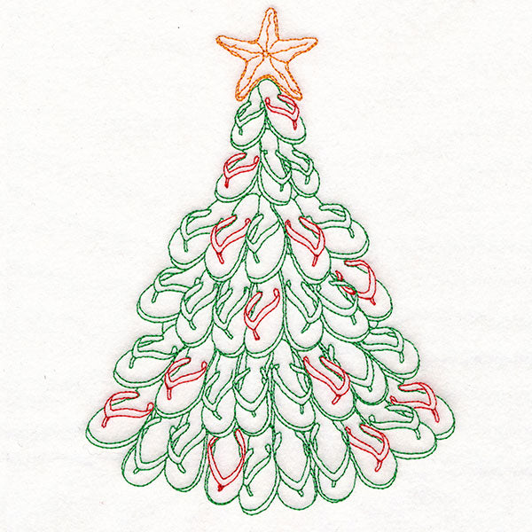 Tropical Flip-Flop Christmas Tree