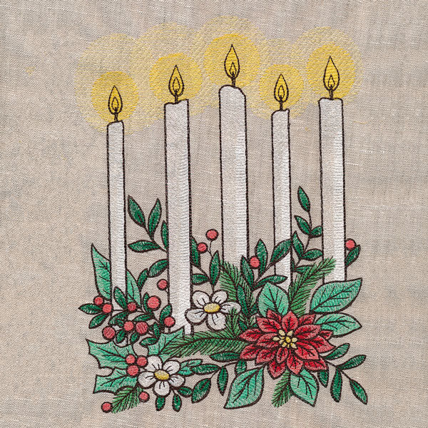 Holiday Candlelight Square Border
