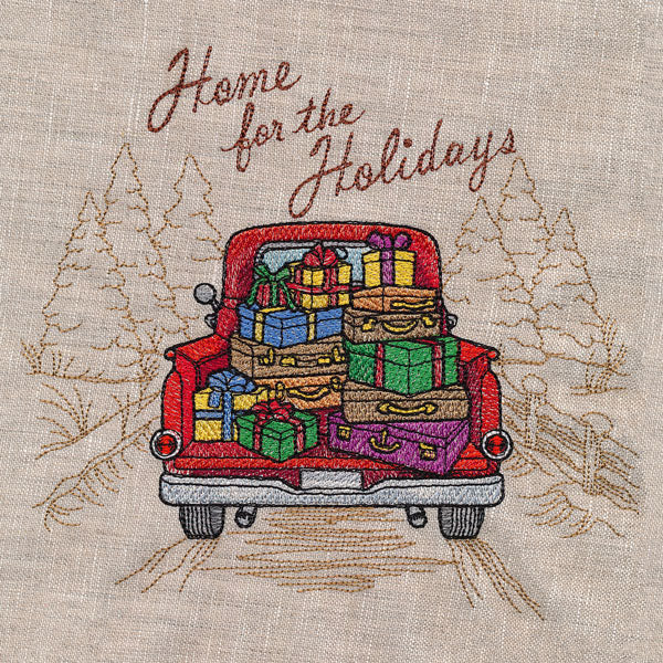Home for the Holidays Retro Truck