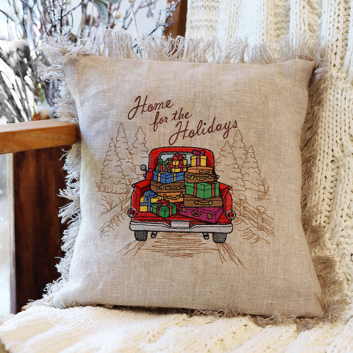 Home for the Holidays Retro Truck