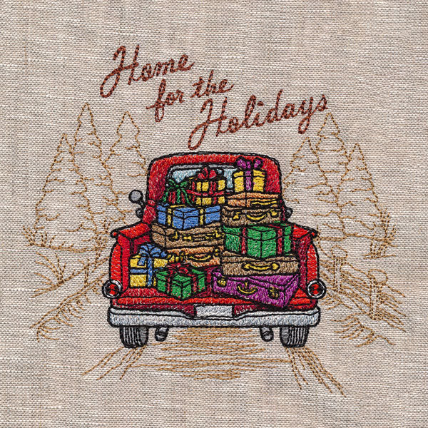 Home for the Holidays Retro Truck