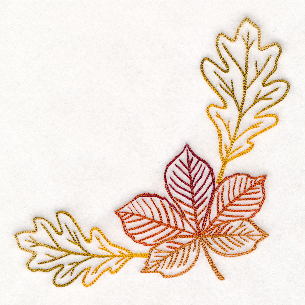 Golden Autumn Leaves Corner