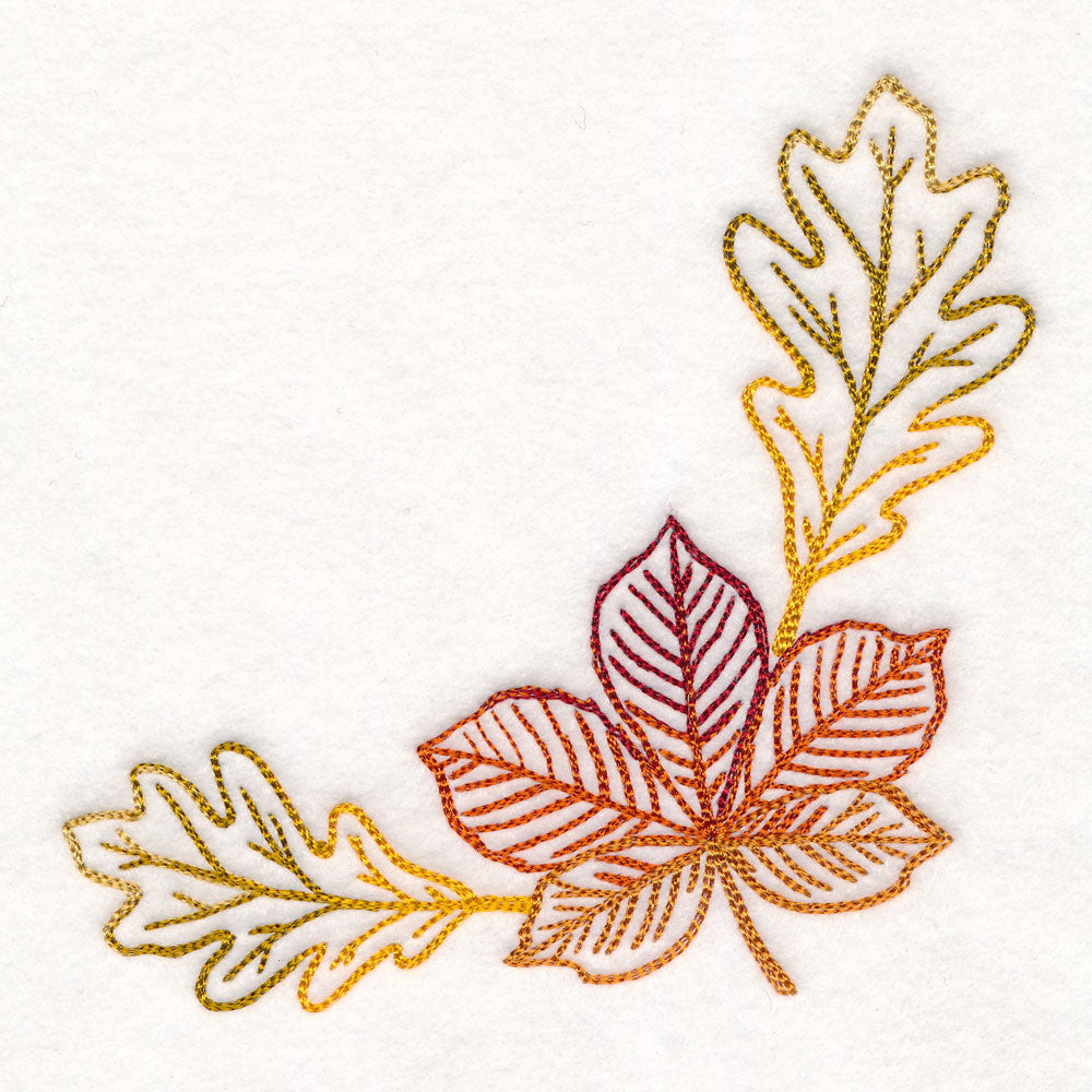Golden Autumn Leaves Corner