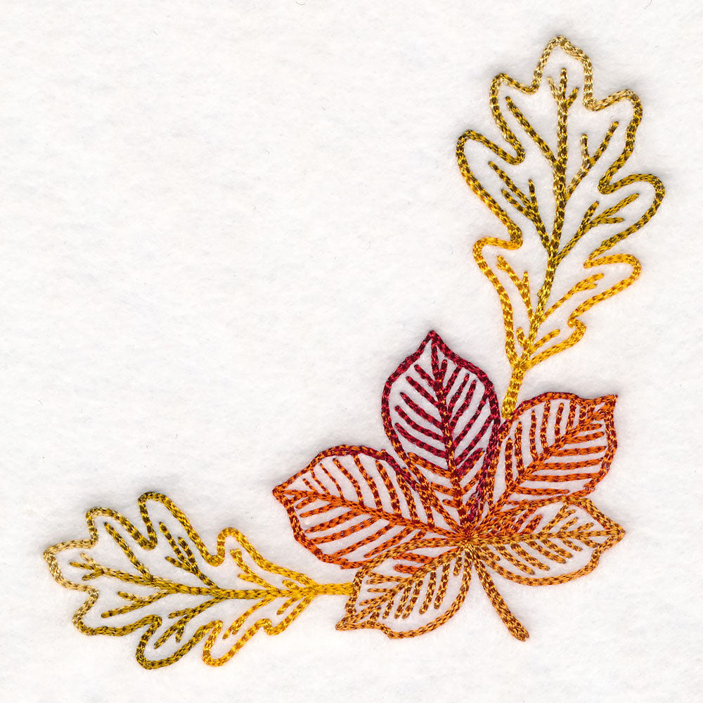 Golden Autumn Leaves Corner