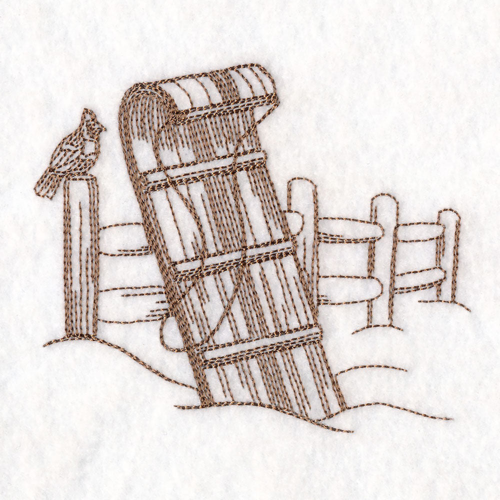 Classic Christmas Scene - Sled