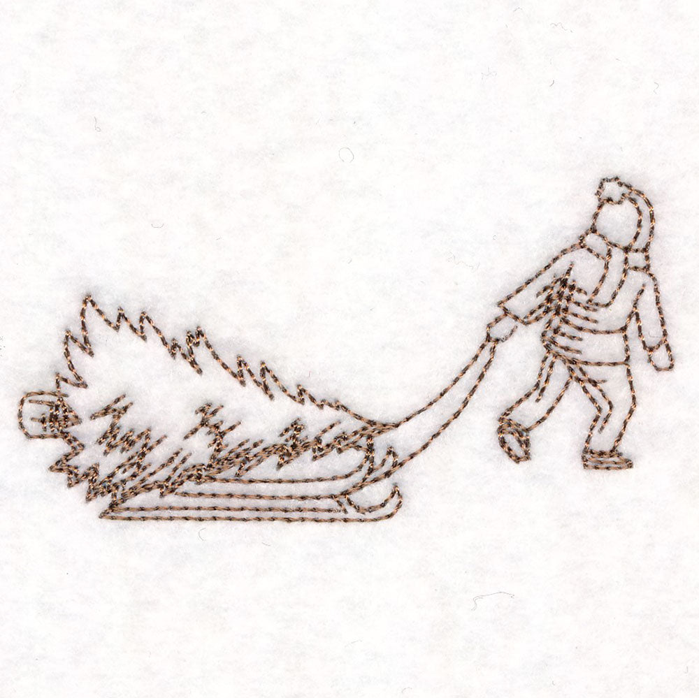 Classic Christmas Scene - Boy