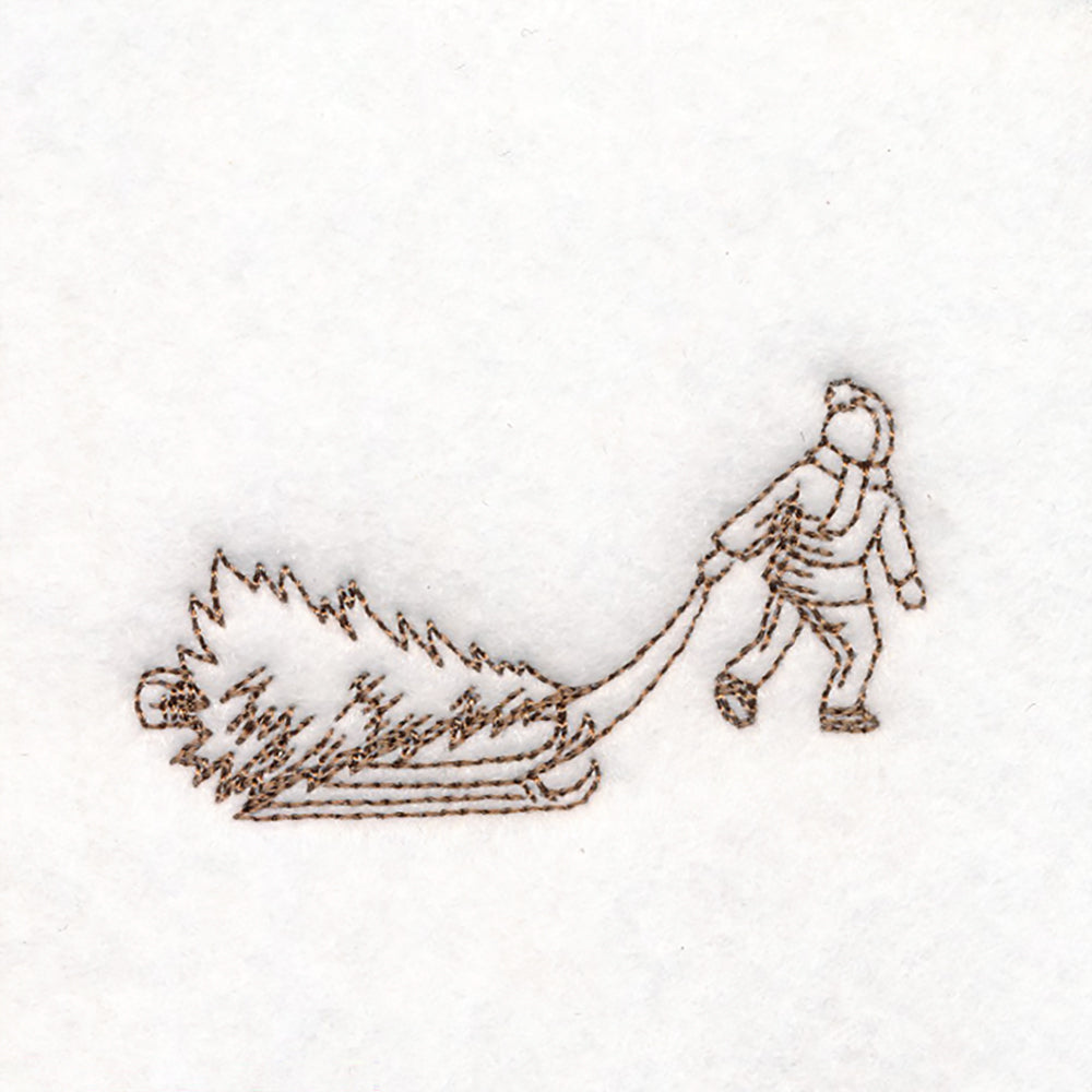 Classic Christmas Scene - Boy